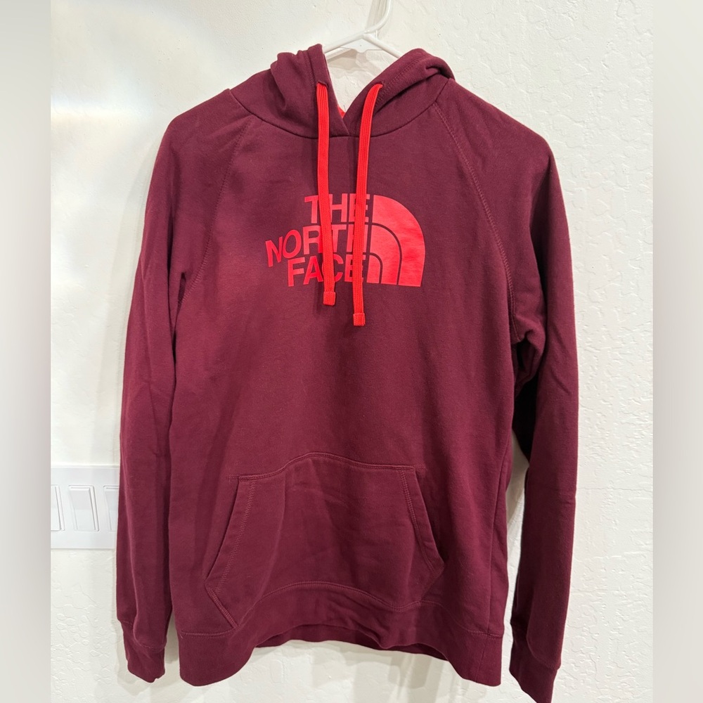 The North Face Women’s Maroon / Pink Hoodie Sweatshirt